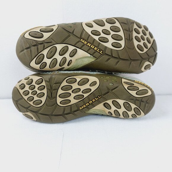 Merrell Women's Sea Grass Green Kula Logo Mesh Slip-On Casual Slides Size 7 - Picture 9 of 12